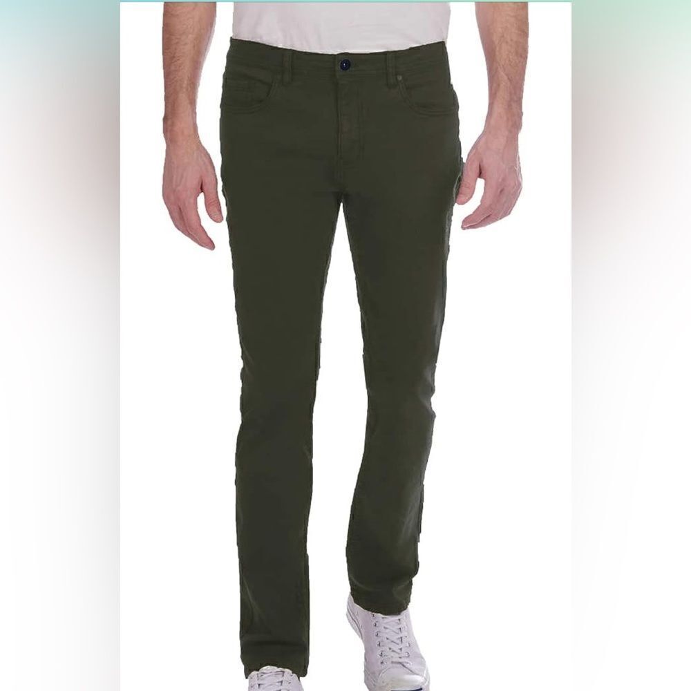 Jachs‎ New York Men's Straight Fit Mid-Rise 5 Pocket Traveler Pant